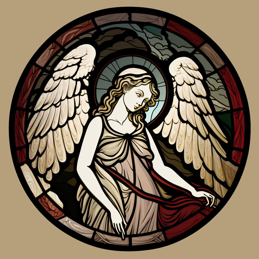 Abstract Angel Circle Diamond Art Kit