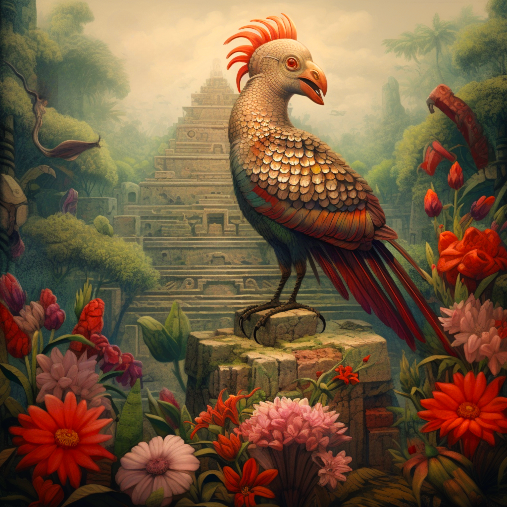 Abstract Aztex Quetzalcóatl Diamond Art Kit