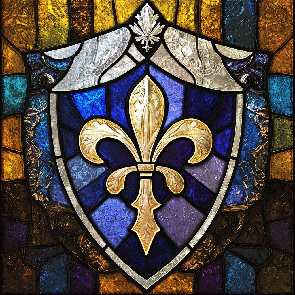 Abstract Background Fleur De Lis Diamond Art Kit