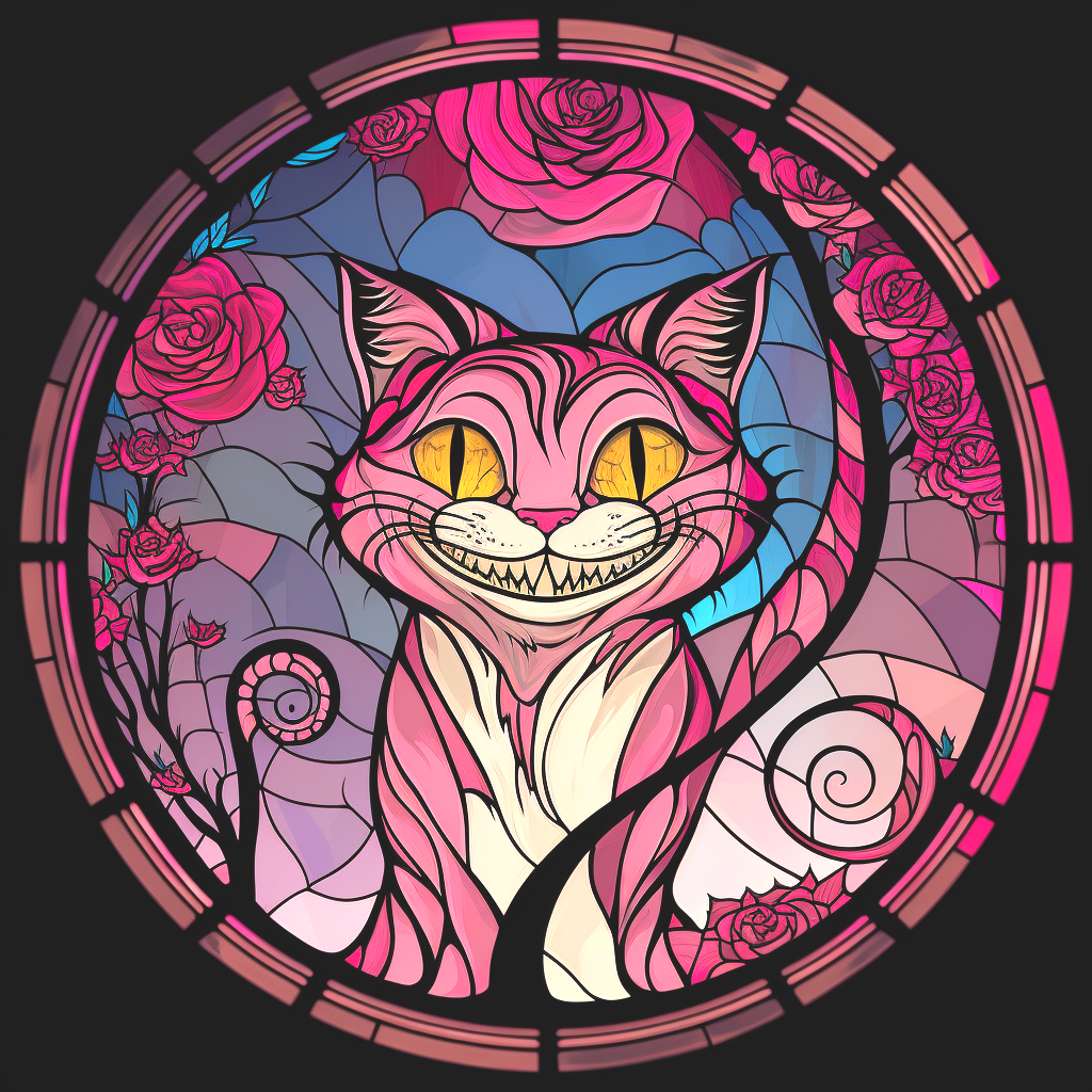 Abstract Cheshire Cat Diamond Art Kit