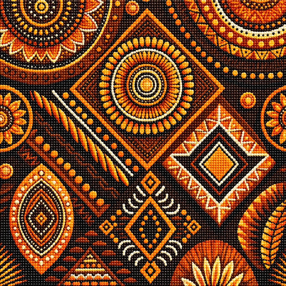 African Pattern Diamond Art Kit