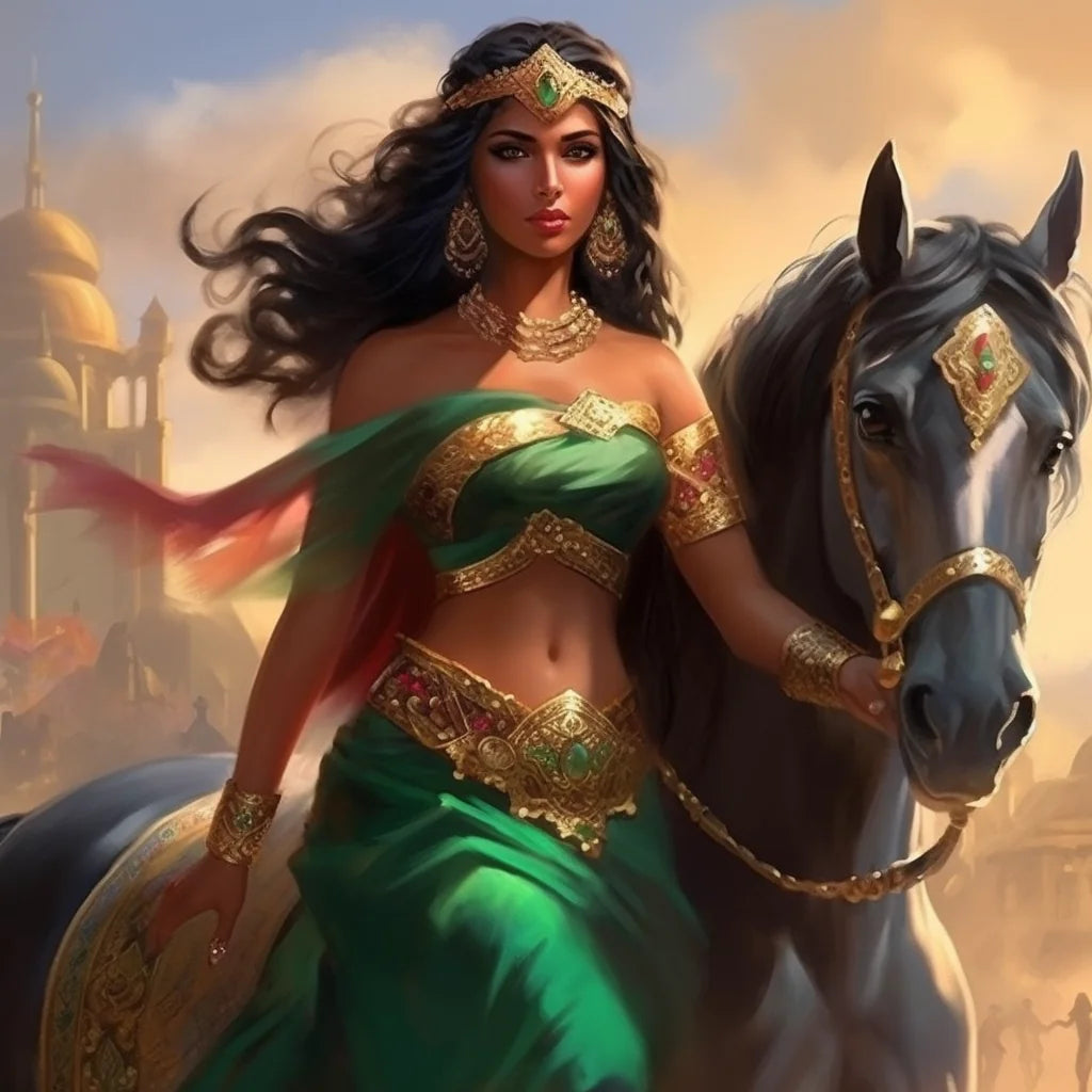 Indian Princess And Horse Diamond Art Kit