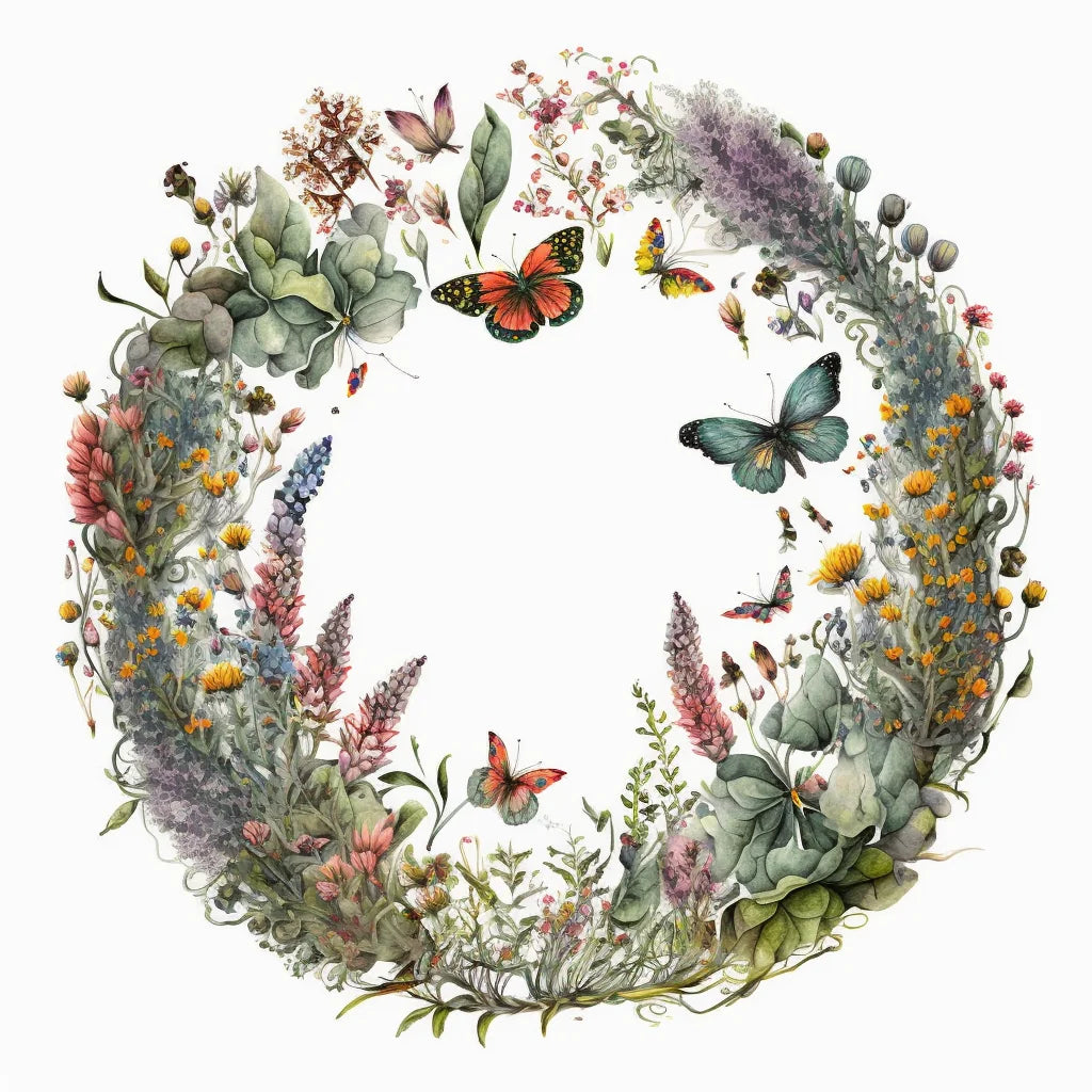 Little Butterfly Wreath Diamond Art Kit