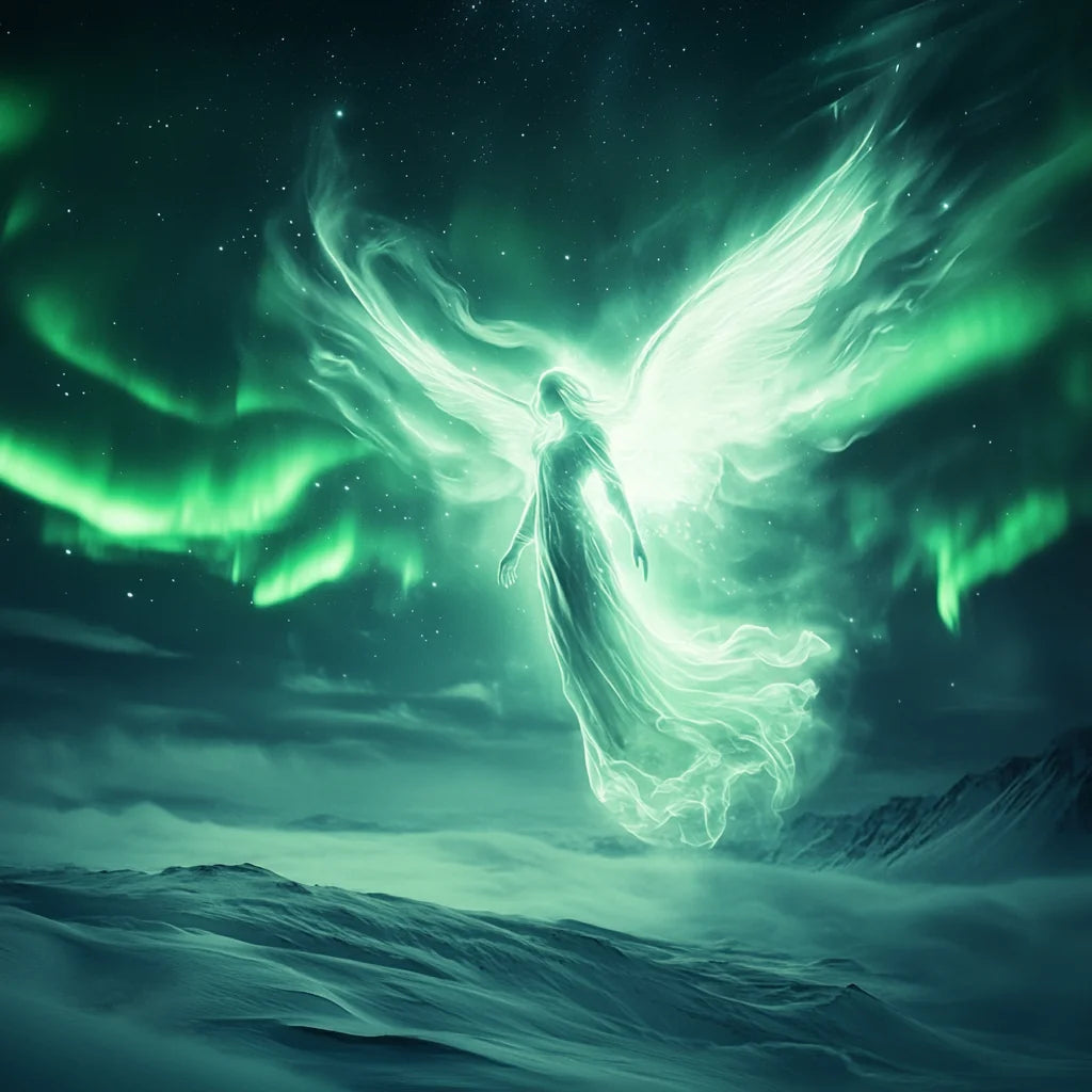 Glowing Angel Over The Sea Diamond Art Kit