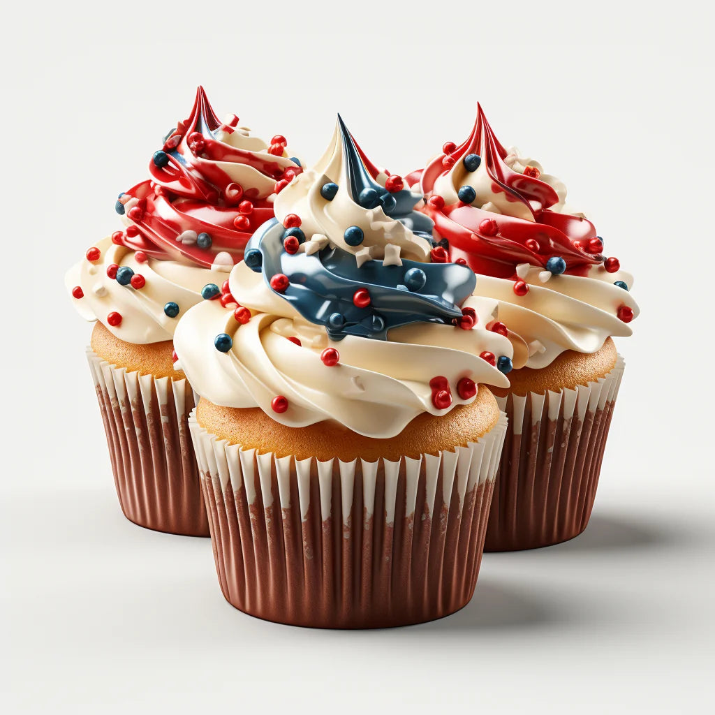 Patriotic Cupcakes Diamond Art Kit
