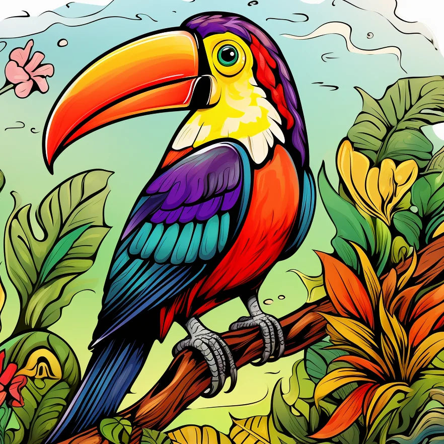 Toucan Branch Diamond Art Kit
