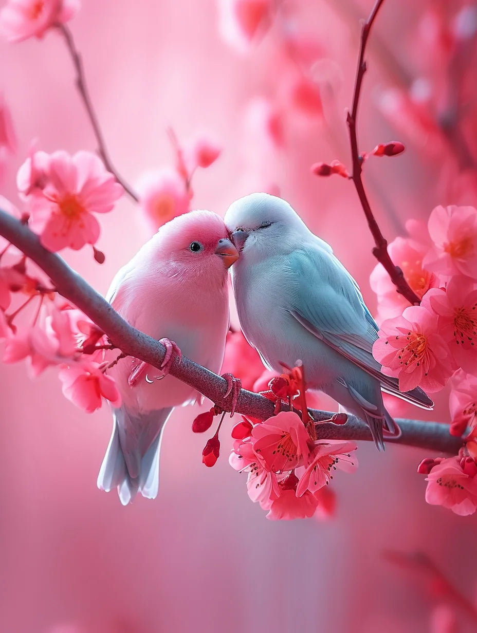 Pink Baby Bluebird Diamond Art Kit