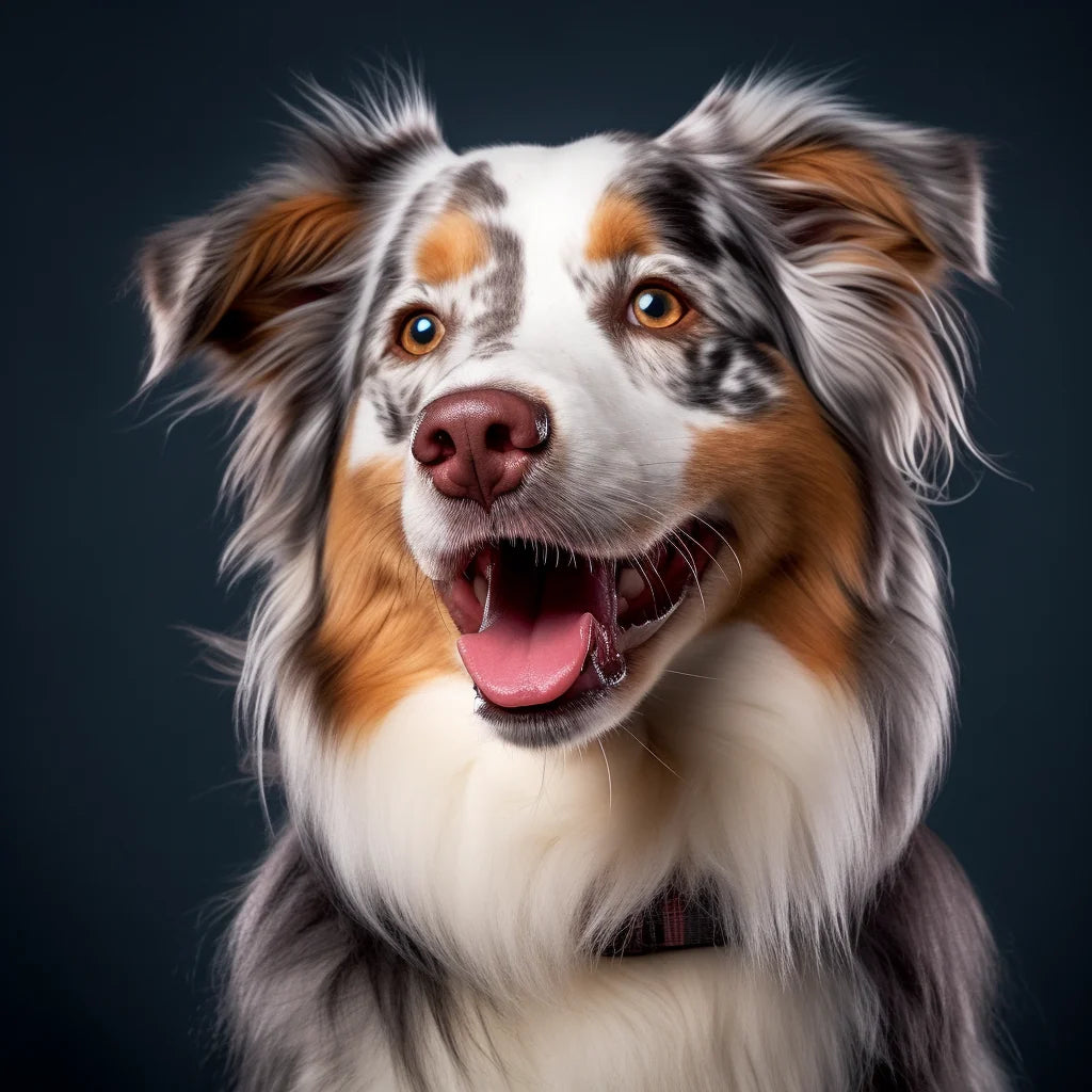 Close Up Australian Shepherd Diamond Art Kit