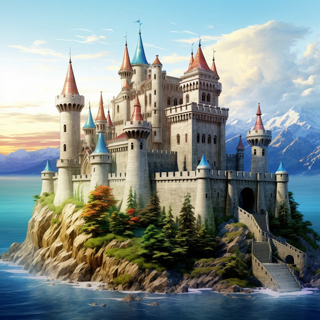 Castle In The Sea Diamond Art Kit
