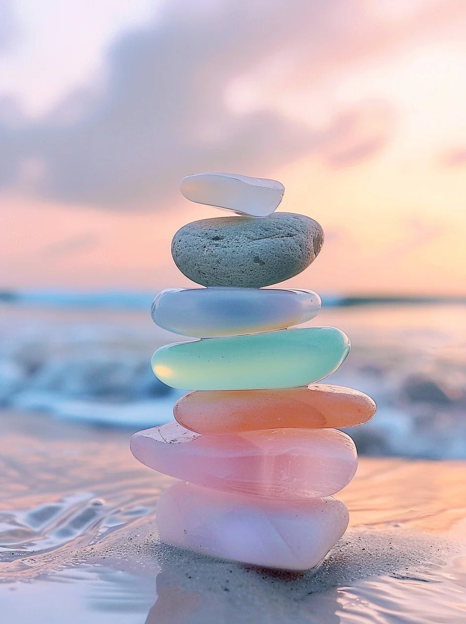 Ocean Seaglass Stack Diamond Art Kit