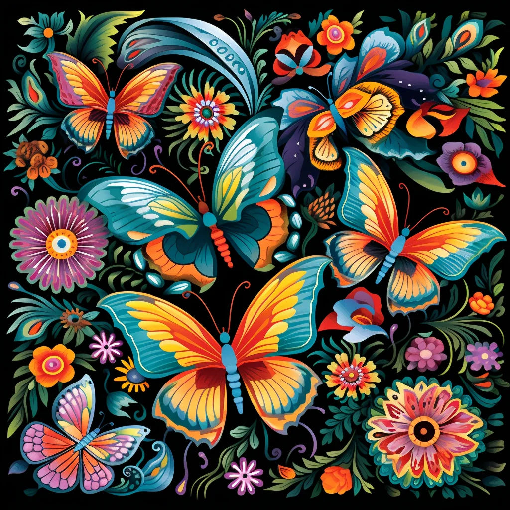 Butterfly Abstract Pattern Diamond Art Kit