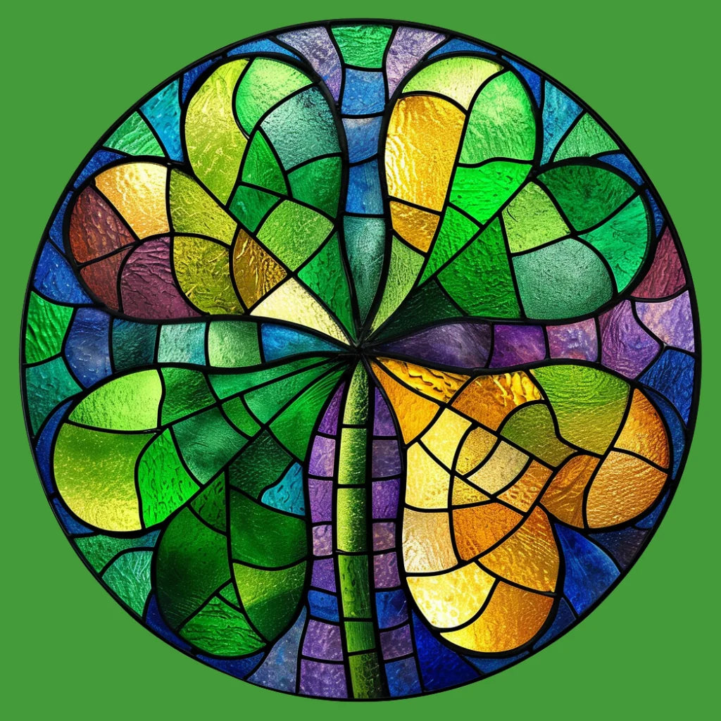 Abstract Shamrock Circle Diamond Art Kit