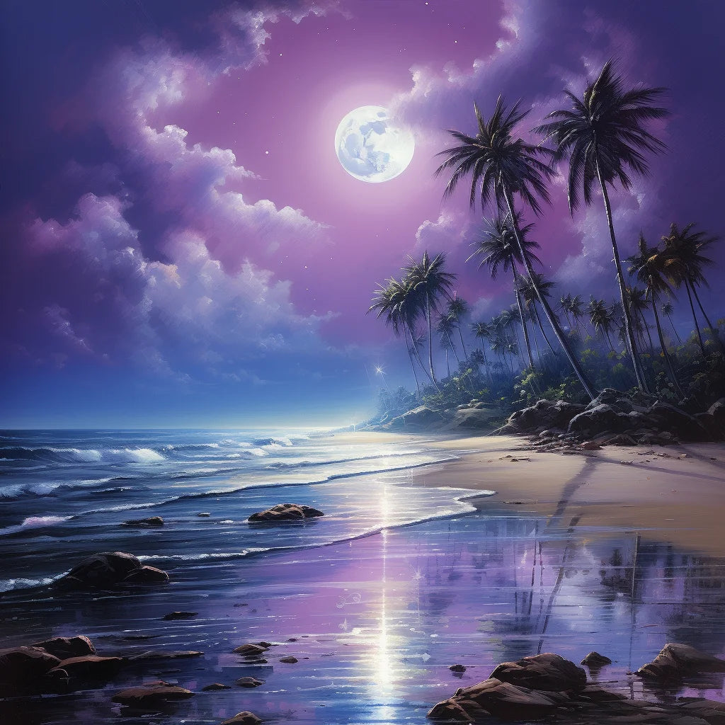Moonlight Reflection Sea Diamond Art Kit