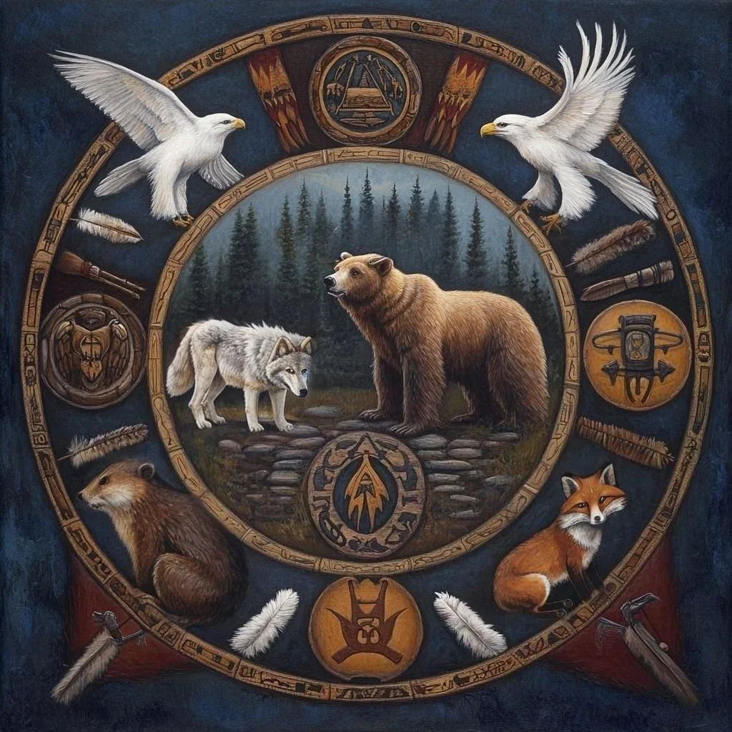 Wilderness Animal Collage Diamond Art Kit