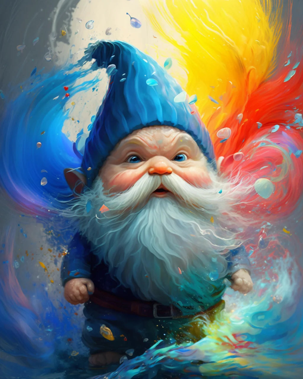 Abstract Paint Gnome Diamond Art Kit