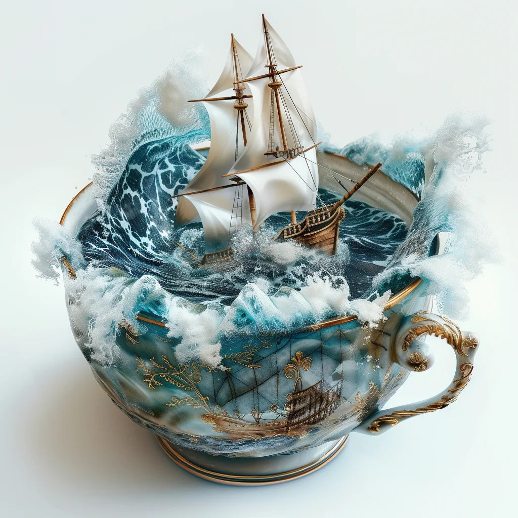 Sailing Ship Teacup Diamond Art Kit