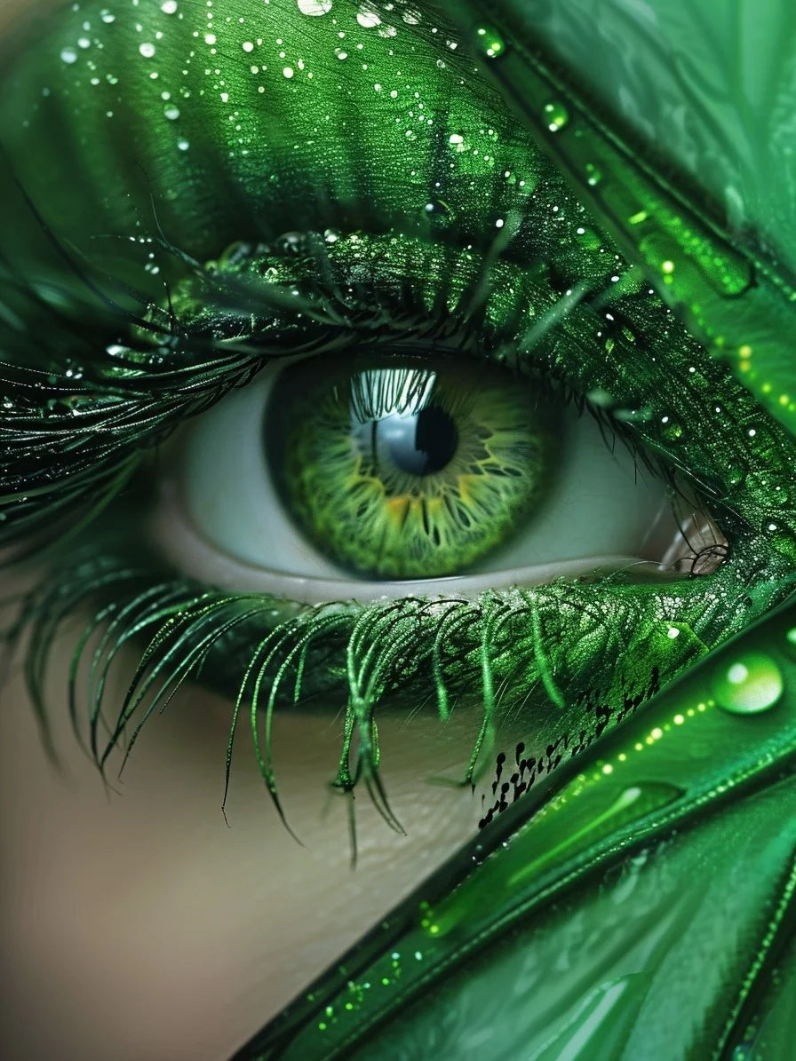Satin Green Eye Diamond Art Kit