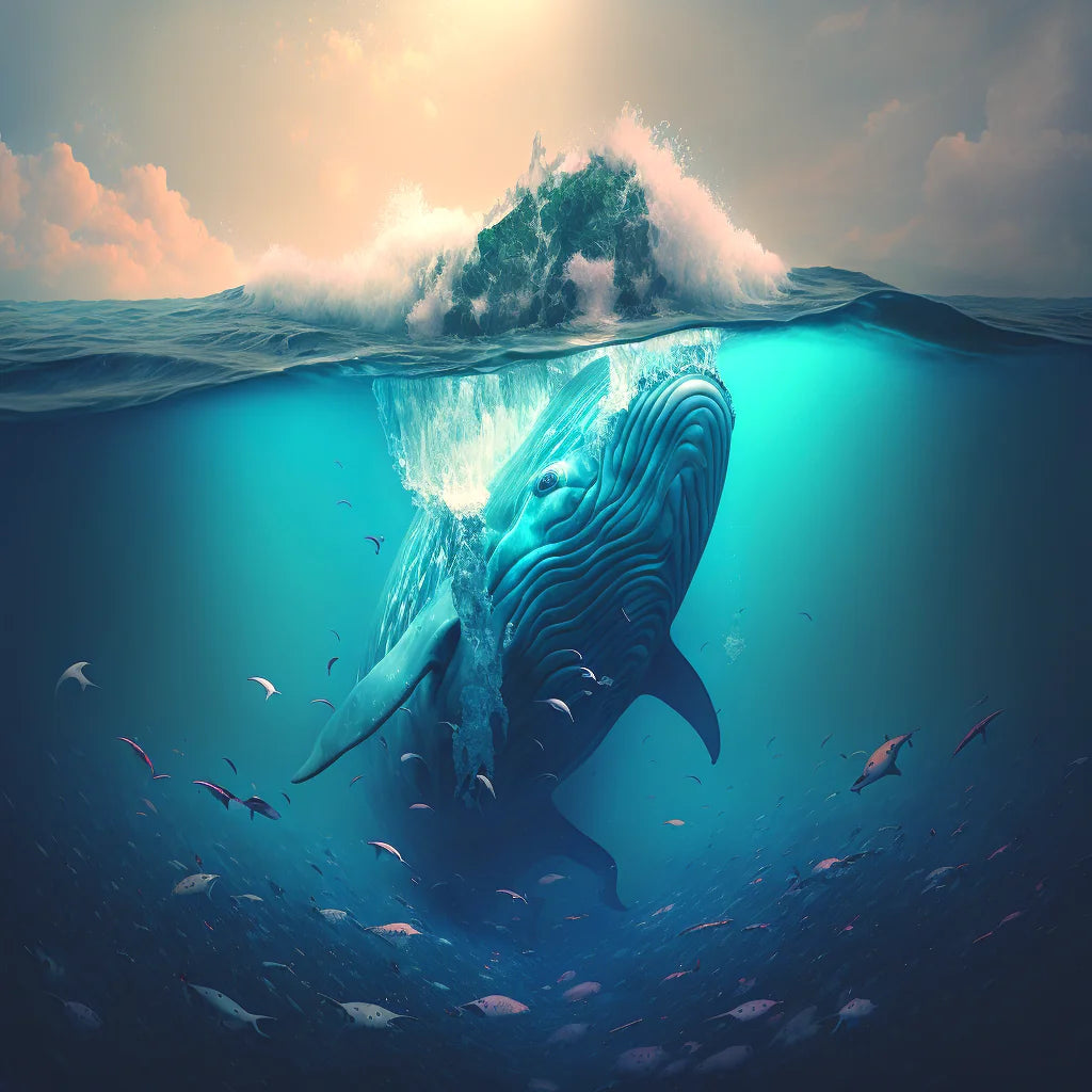 Whale At Sea Diamond Art Kit
