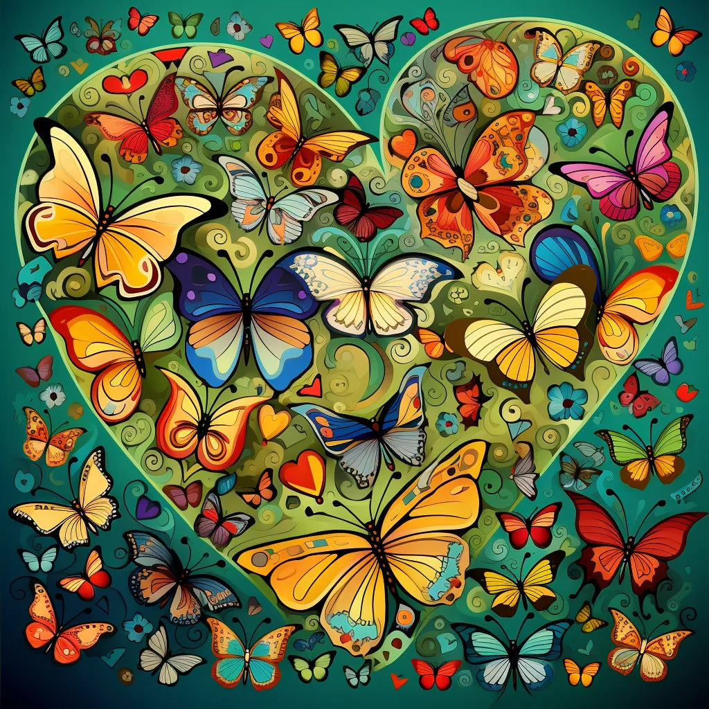 Greenheart Butterflies Diamond Art Kit
