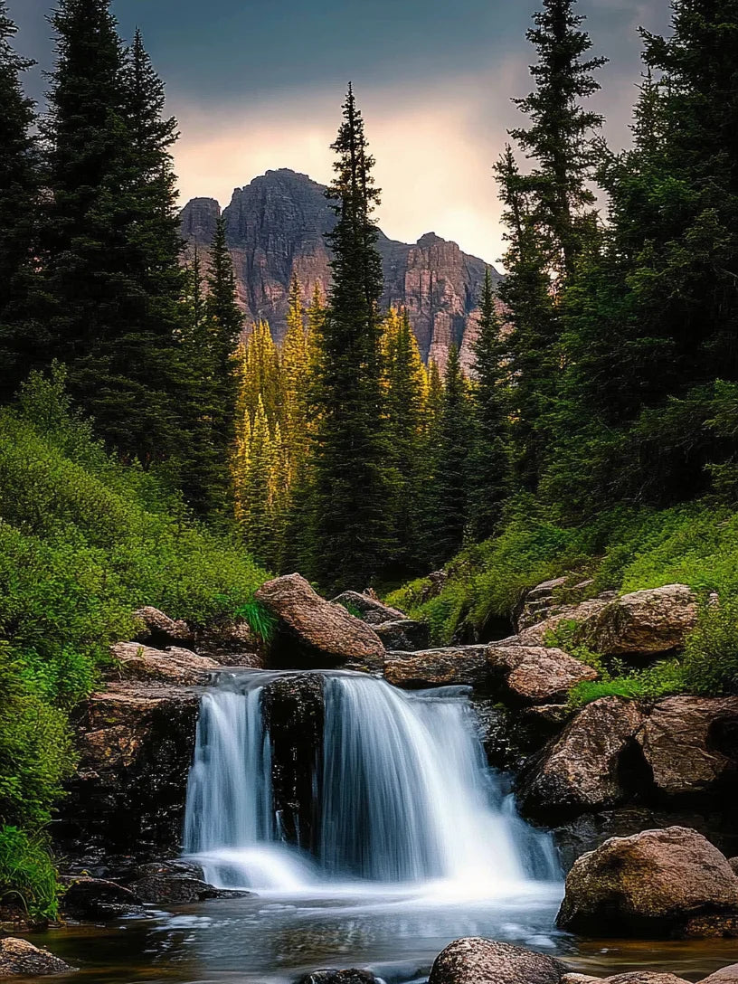 Alpine Waterfall Diamond Art Kit