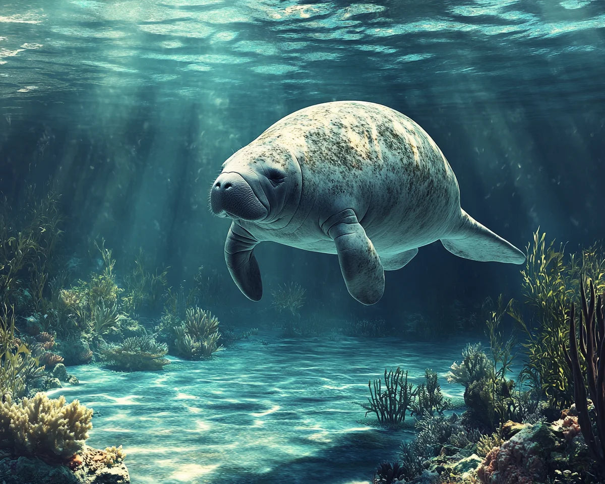 Manatee Sunrays Diamond Art Kit