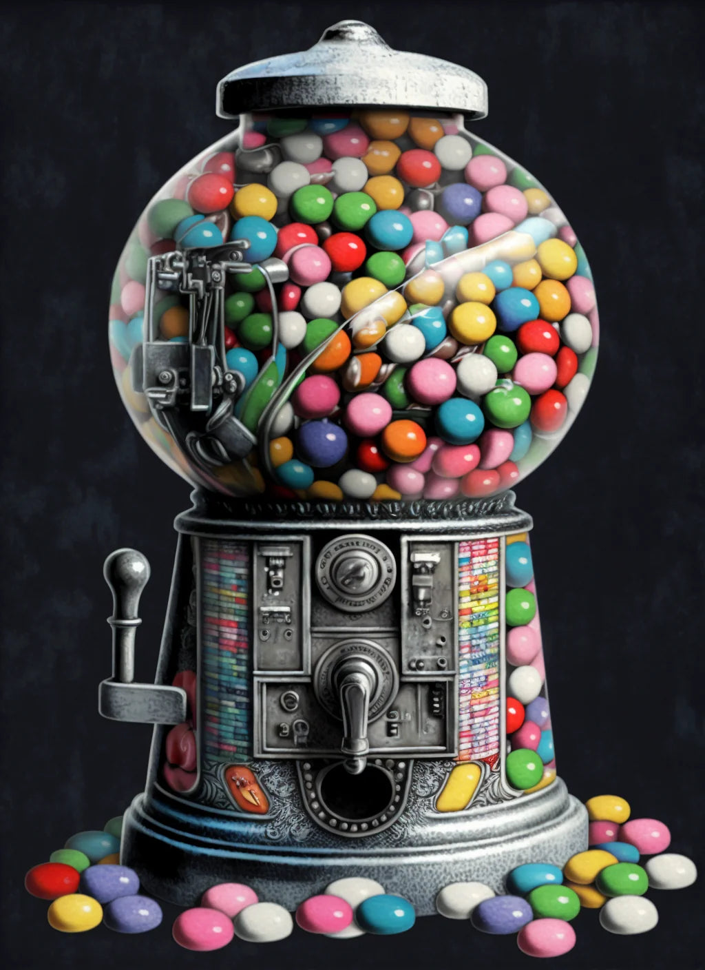 Steel Gumball Machine Diamond Art Kit