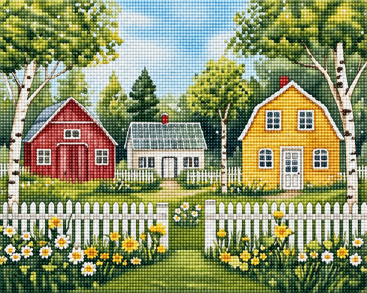 Yellow Flower Farm Diamond Art Kit