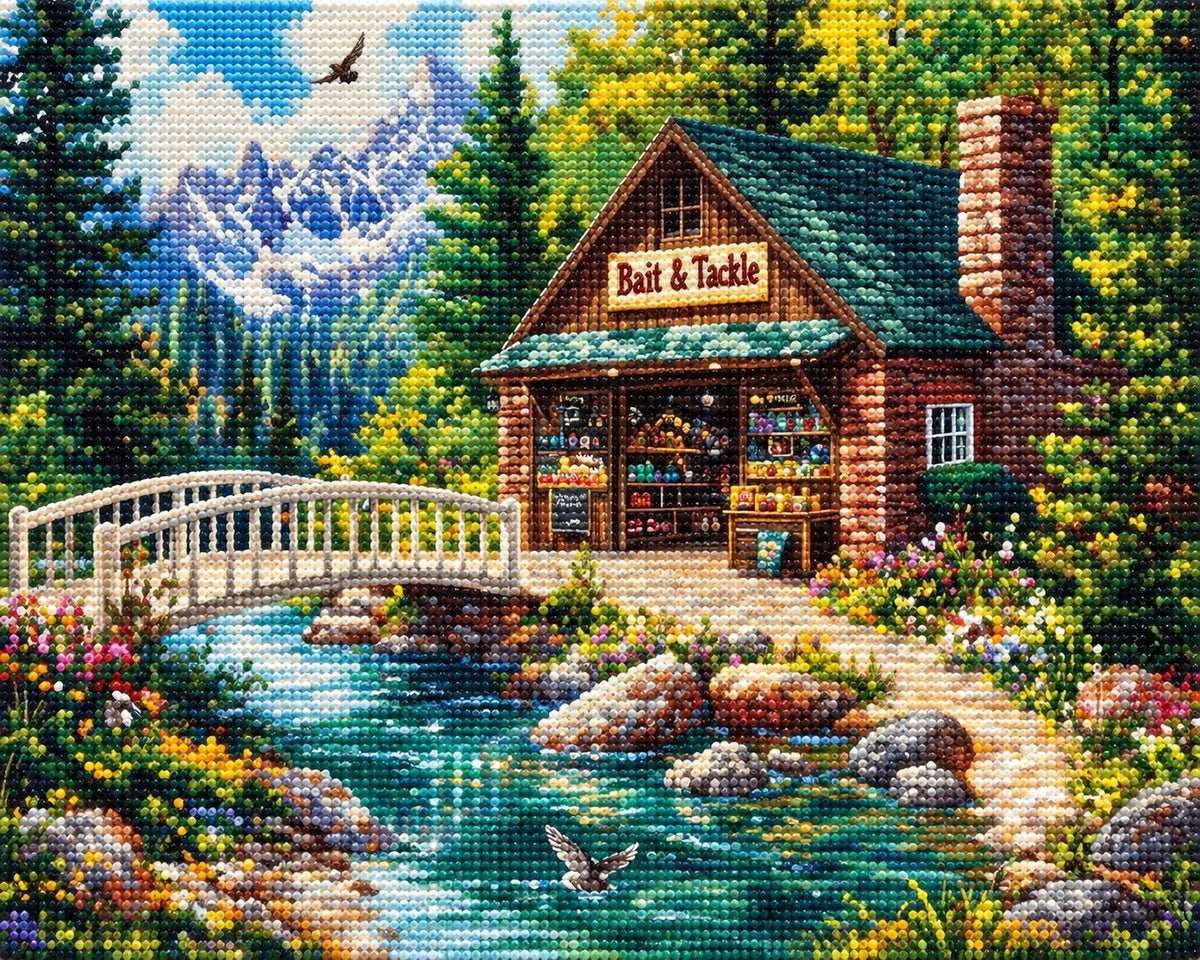 White Bridge Bait And Tackle Diamond Art Kit