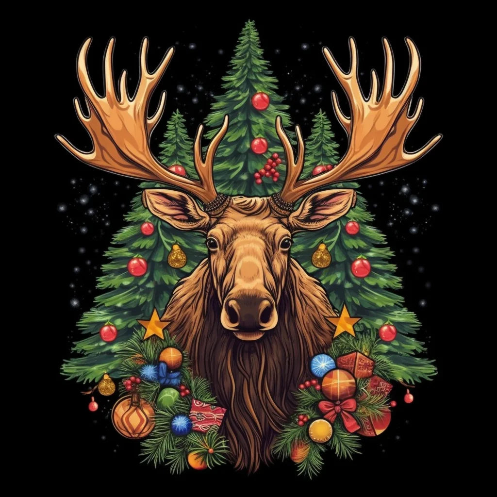 Christmas Moose Diamond Art Kit