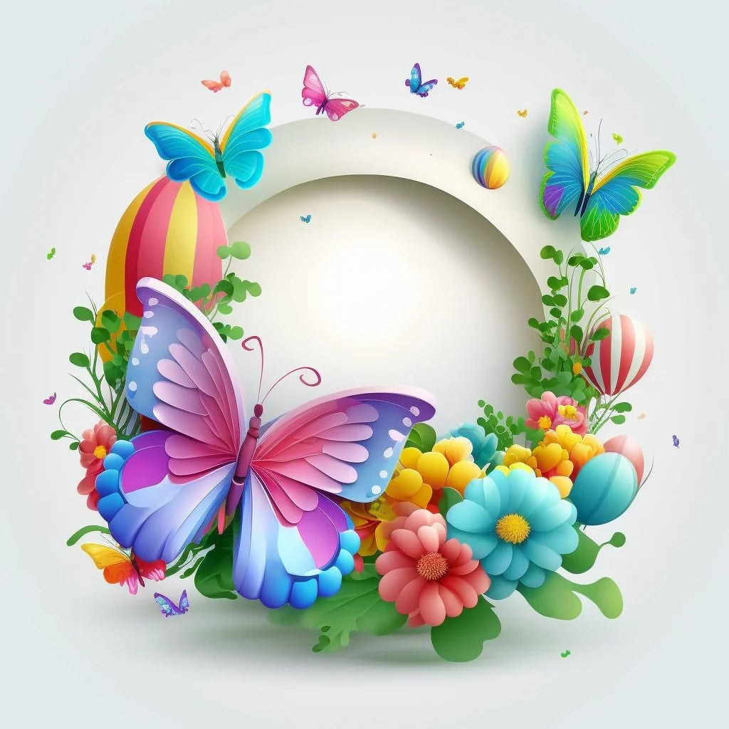 Beautiful Butterfly Wreath Diamond Art Kit