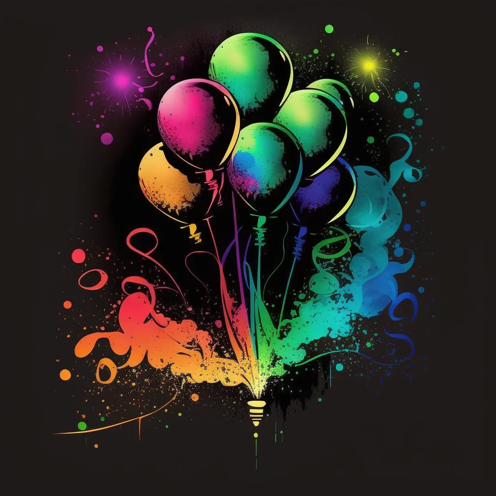Bright Balloon Bouquet Diamond Art Kit