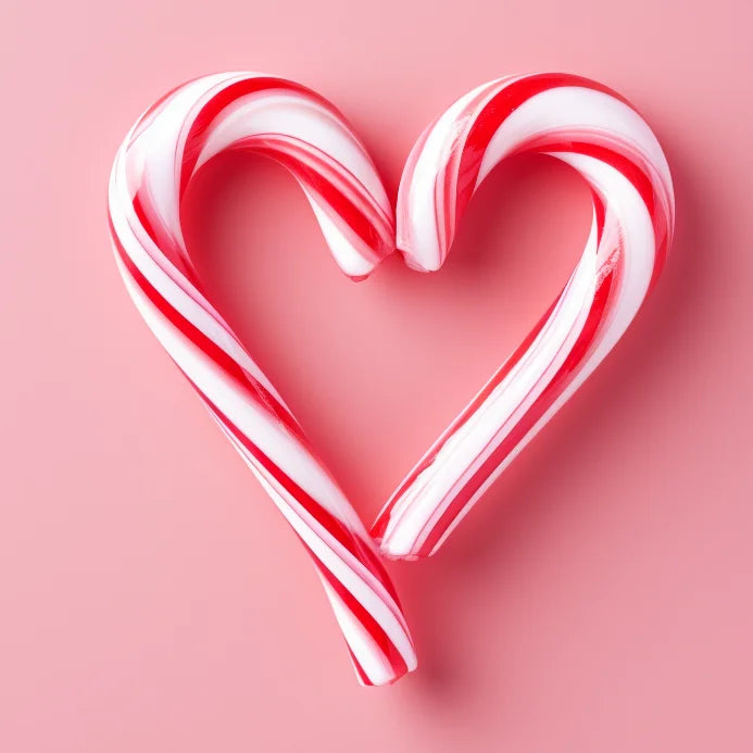 Candy Cane Heart Diamond Art Kit
