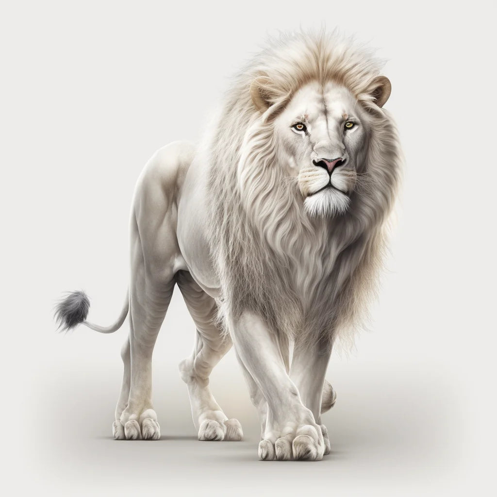 White Lion Diamond Art Kit