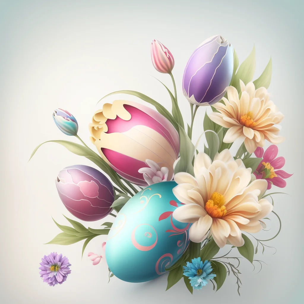 Easter Flowers Diamond Art Kit