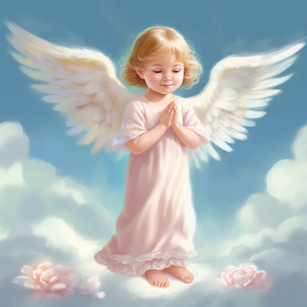 Praying Pink Dress Angel Diamond Art Kit