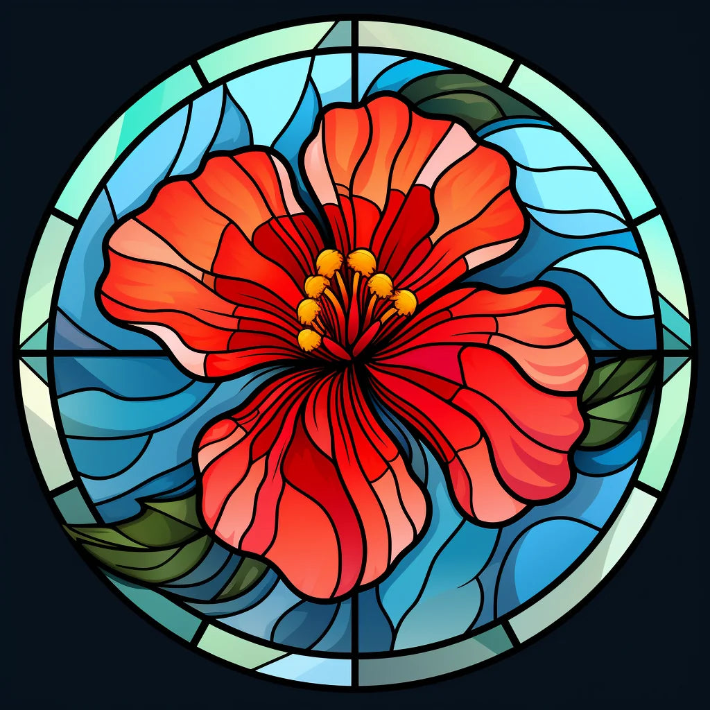 Wavy Flower Abstract Diamond Art Kit