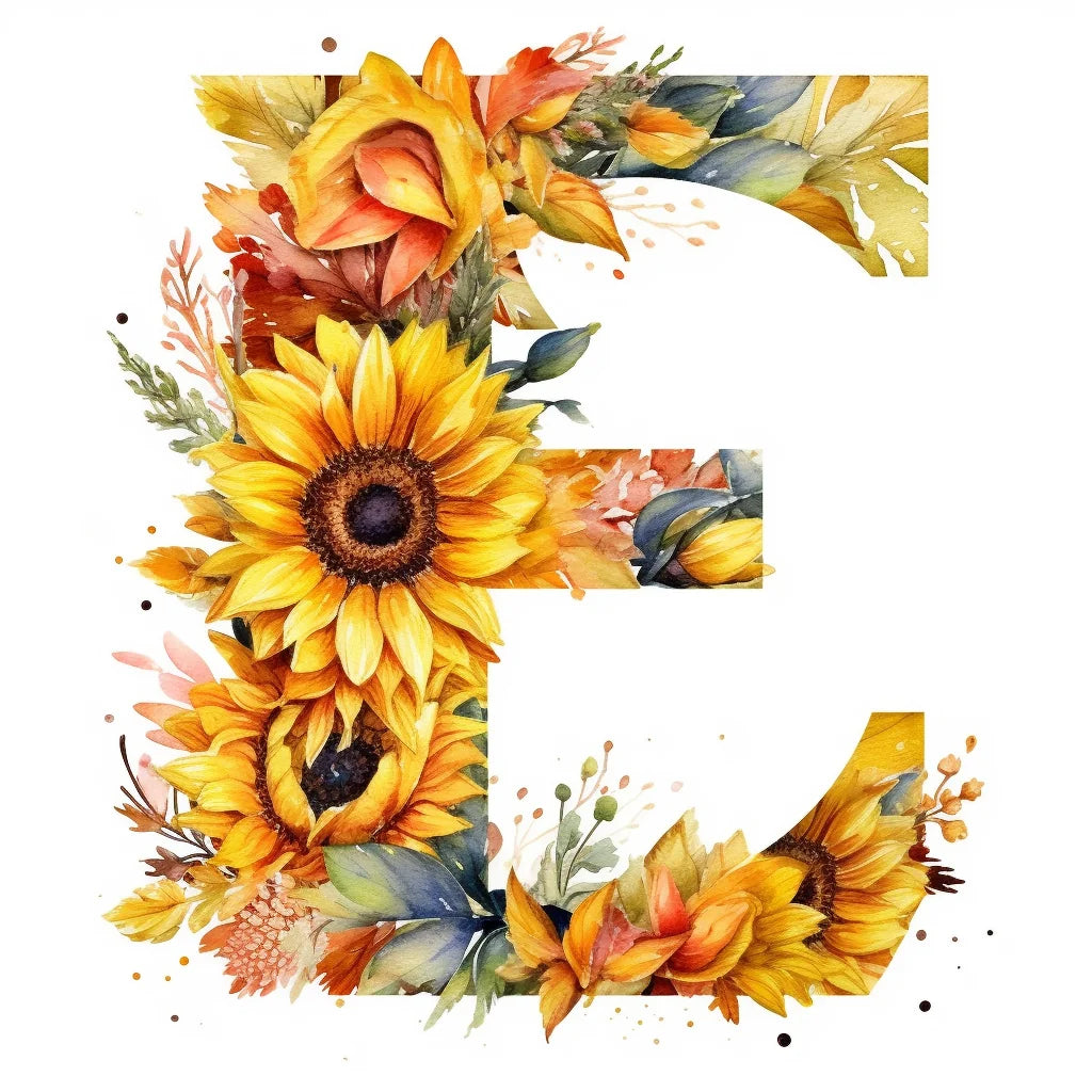 Sunflower Lettere Diamond Art Kit