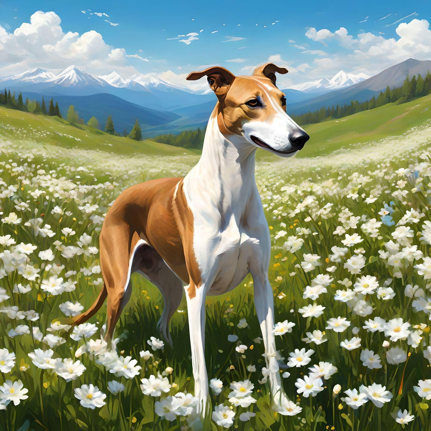 Greyhound Meadow Diamond Art Kit