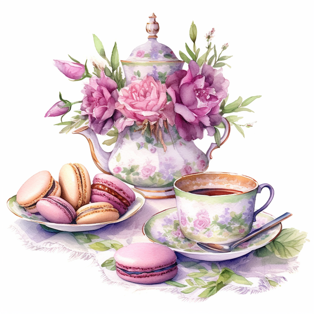 Flower Teapot Mac Arons Diamond Art Kit