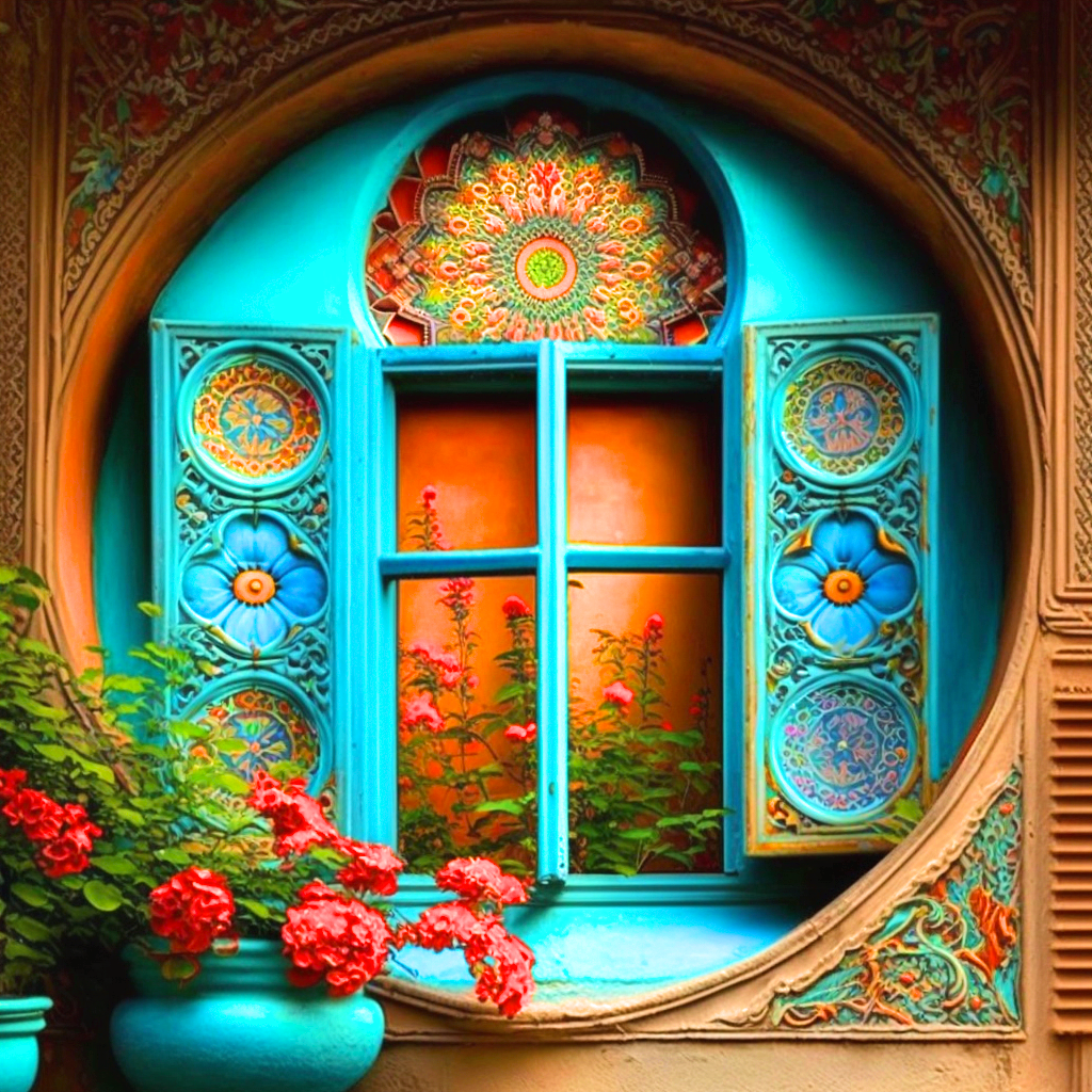 Flower Window Diamond Art Kit