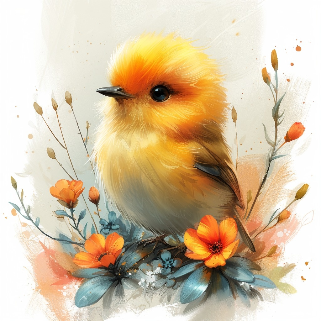 Fluffy Little Chick Diamond Art Kit