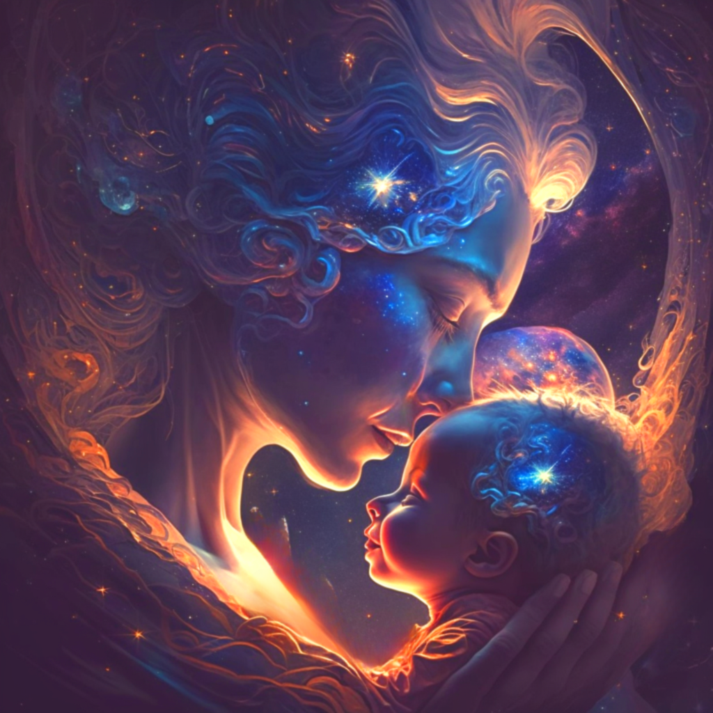 Cosmic Mother Baby Diamond Art Kit
