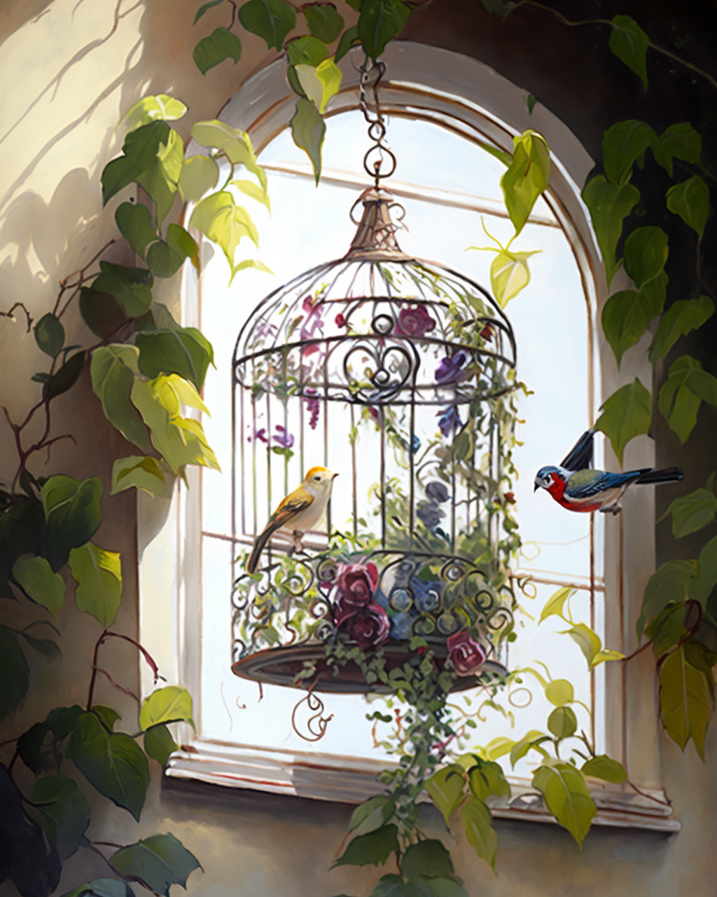 Window Birdcage Diamond Art Kit