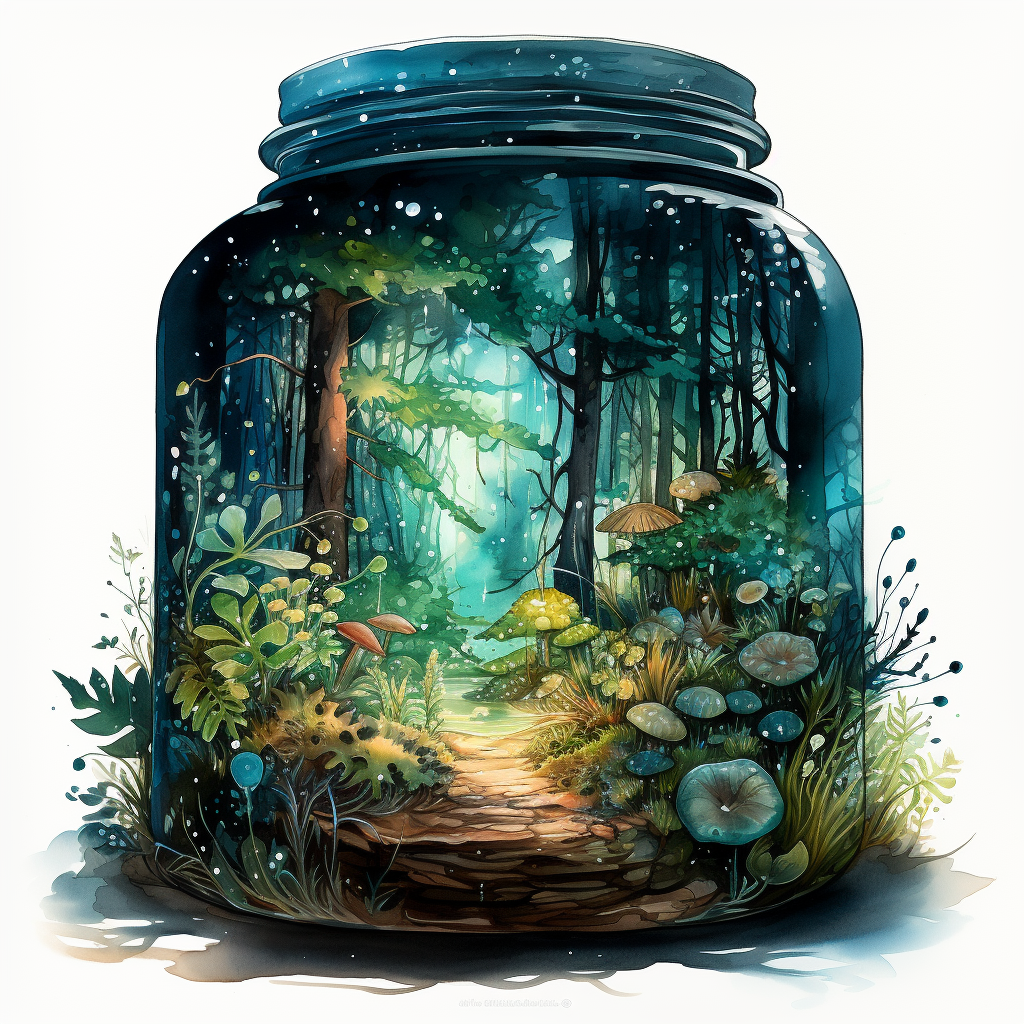 Forest Path Jar Diamond Art Kit