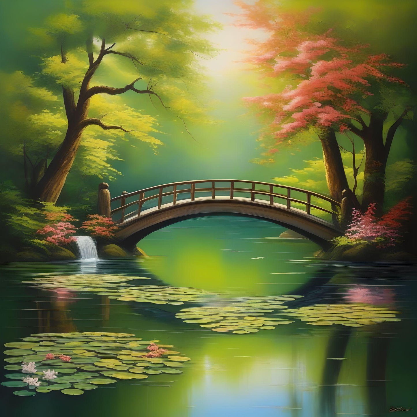 Lilypond Bridge Diamond Art Kit