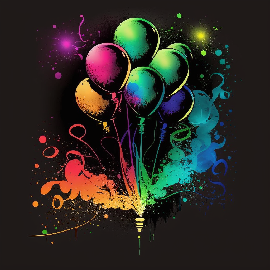 Bright Balloon Bouquet Diamond Art Kit