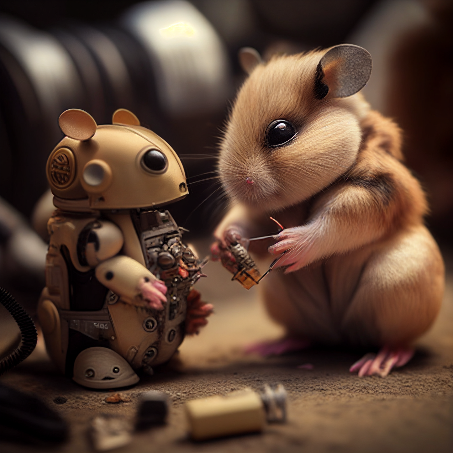 Hamster Robot Diamond Art Kit