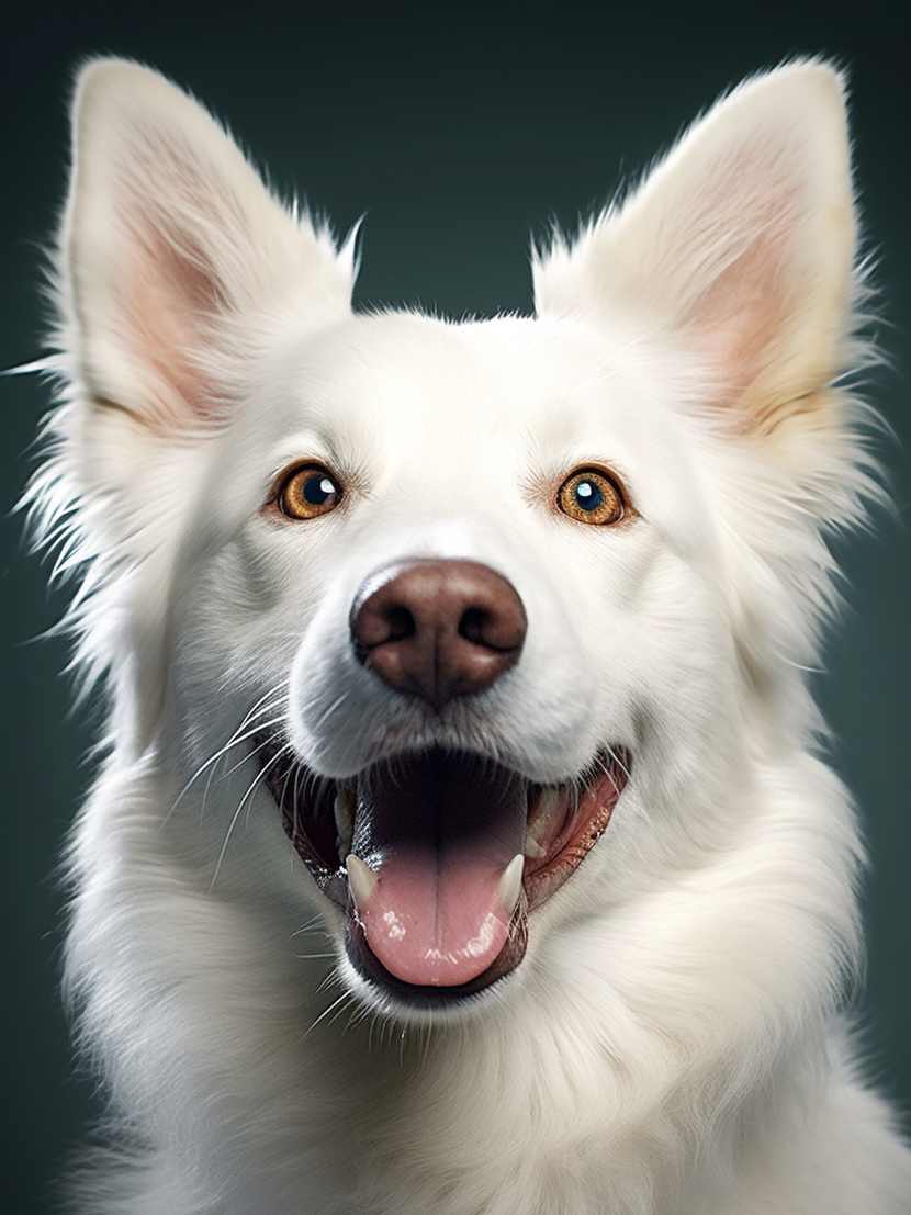 White Border Collie Diamond Art Kit