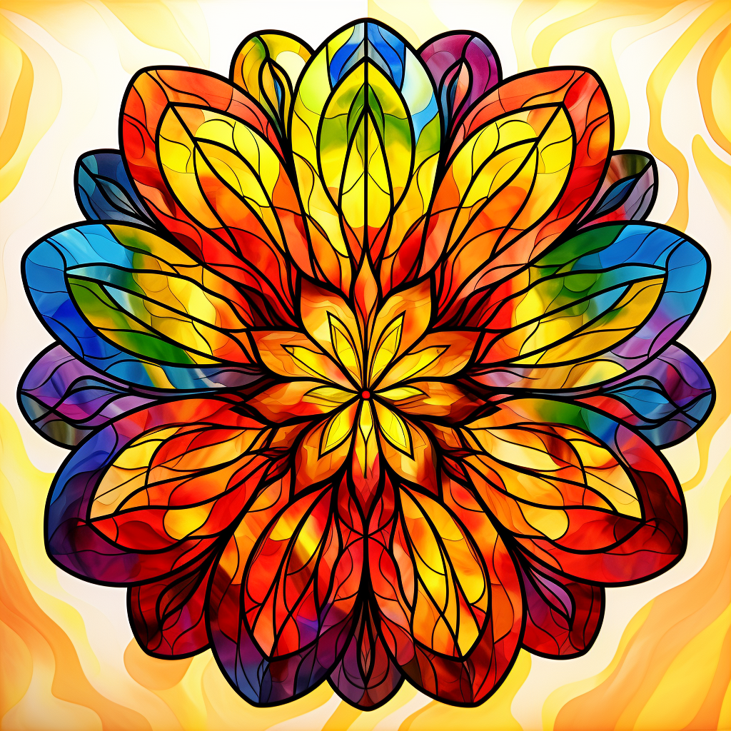 Abstract Star Center Flower Diamond Art Kit