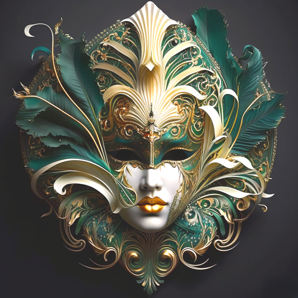 Bronz Lip Green Gold Mask Diamond Art Kit